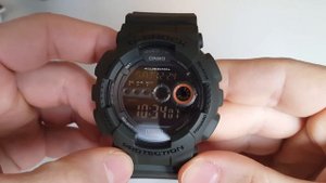 Обзор и настройка Casio G-Shock GD-100MS-3E (Review and setting)