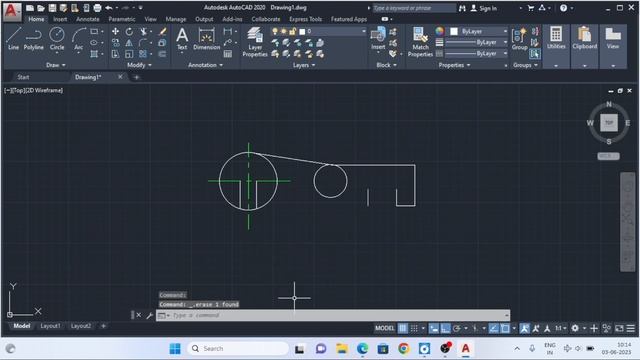autocad 2d drawing, practice exercises, technical drawing ,Ex-38,#autocad_hindi_tutorial смотреть онлайн