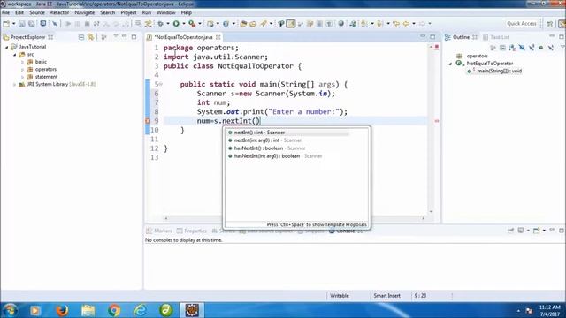 Java Programming Tutorial -17- Not Equal To Operator смотреть онлайн