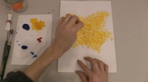 Как нарисовать букет мимозы нетрадиционным способом_! Видео Урок..mp4