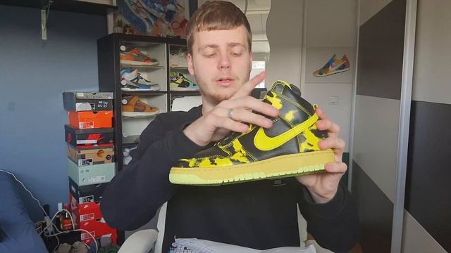 Nike Dunk High 1985 SP 'Yellow Acid Wash' | Sneaker Unboxing смотреть онлайн