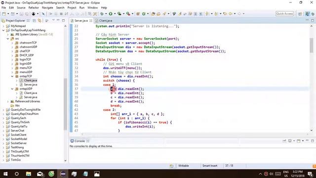 Lập Trình Mạng Java - Menu UDP Bài 5 Số đối xứng, Fibonacco, nghịch đảo,.. смотреть онлайн
