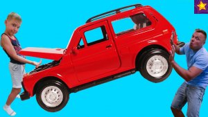 НЕ ПОДЕЛИЛИ НИВУ из КИТАЯ! Как ИГОРЮША и ПАПА Разбили НИВУ в симуляторе Видео для детей
