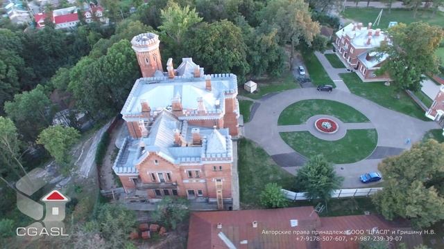 Аэросъемка Дворца Ольденбургских (Рамонь) смотреть онлайн