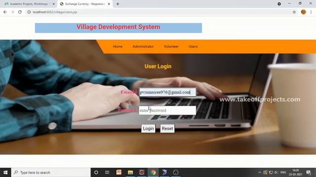 Village Development System | Java Web Application Projects | Java Projects