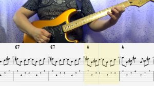 Тико Тико #3 (Tico Tico) разбор на электрогитаре часть С bpm 60