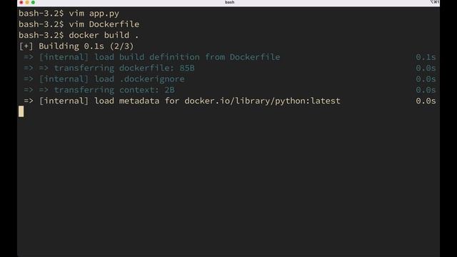 hello world (Python & Docker)
