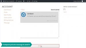 WordPress Private Message Instantly Using -WP User Frontend Pro