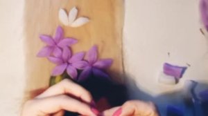 Картина из шерсти. Живопись шерстью или шерстяная акварель.