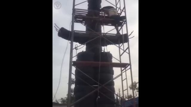 Хобби шиномонтажника. Это вам не лебеди из покрышек.