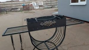 Мангал с подставкой под казан.