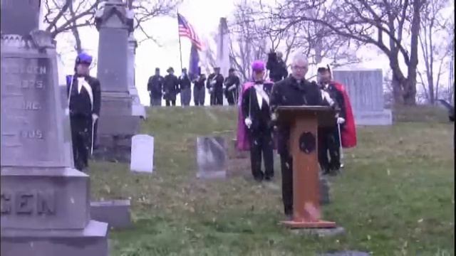 St. Agnes Cemetery honors Civil War Vet.wmv