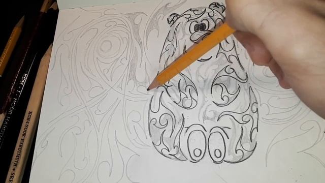 4 Рисунок узорами - Медведь / Draws with patterns - bear смотреть онлайн