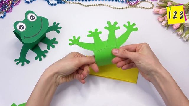 Paper Frog - Easy Paper Crafts - How To Make Paper Toys