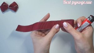 Бантики из лент своими руками / мастер-класс / DIY