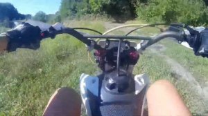 ПОКАТУШКА НА ПИТБАЙКЕ ПО ЛЕСУ/ ВЫЕХАЛ НА РУЧЕЙ/ЗАЕХАЛ В ГОРУ