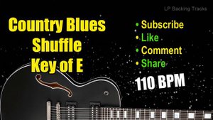 110 BPM Blues in E Country Blues Shuffle Backing Track