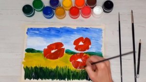 Мастер-класс для детей по рисованию гуашью.