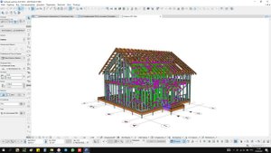ARCHICAD 24 Маркировка элементов каркаса в спецификации автоматичес