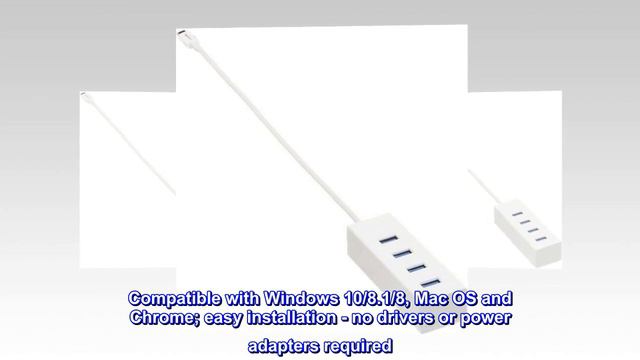 Amazon Basics USB 3.1 Type-C to 4 Port USB Adapter Hub - White, 5-Pack смотреть онлайн