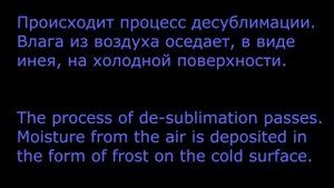 Десублимация на элементе Пельтье / Desublimation fast motion
