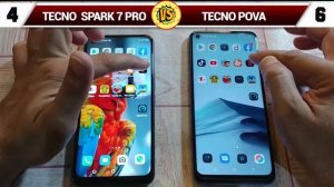 tecno spark 7 pro vs tecno pova | Speed test | comparison between tecno spark 7 pro and tecno pova