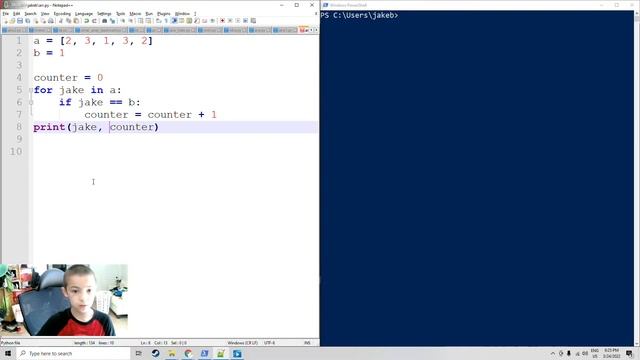 Count the frequency of elements in an array - basic Python programming by Jake смотреть онлайн