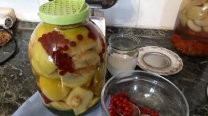 #десерт #домашниезаготовки #калиново-яблочный / Компот из калины и яблок без стерилизации
