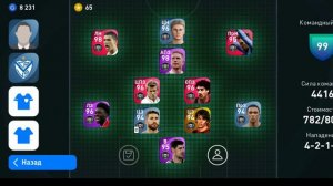 Обзор моей команды Pes mobile 2021