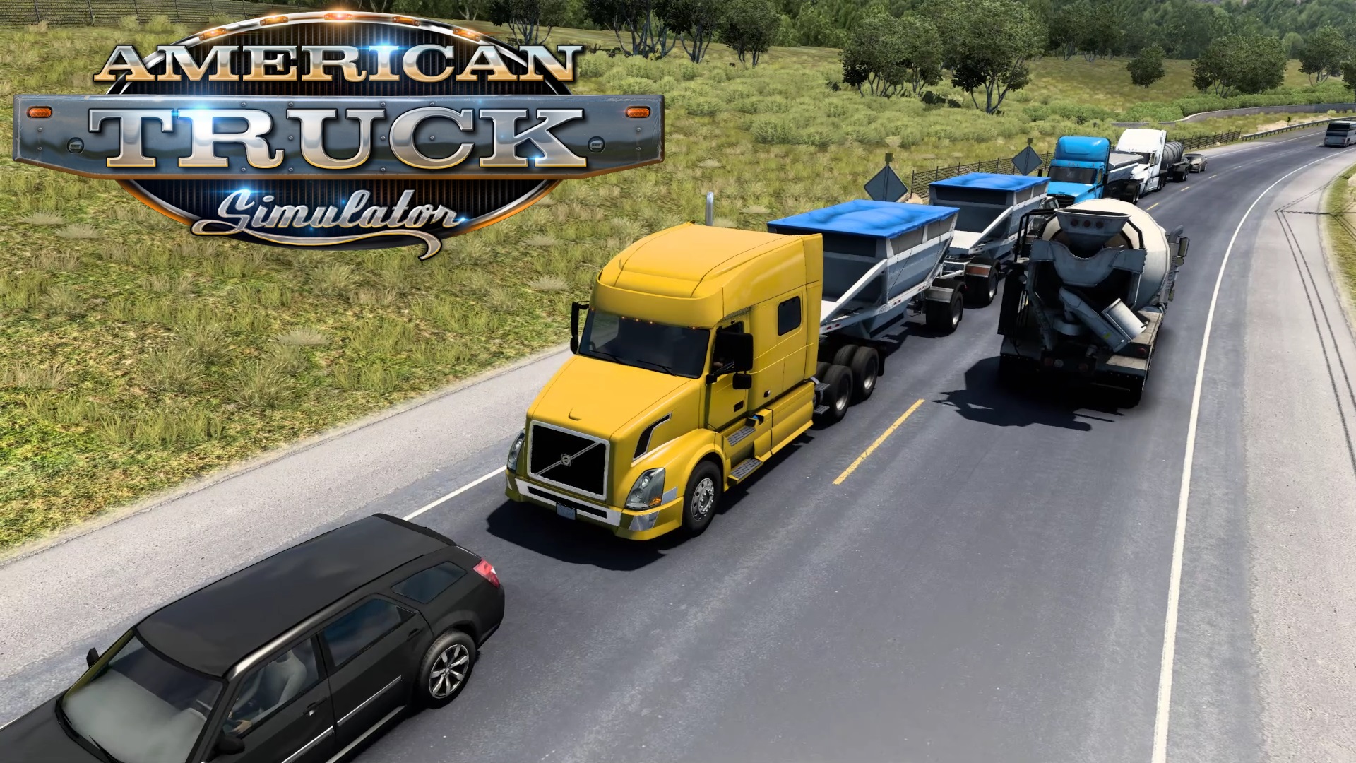 American Truck Simulator - Грузовик и два прицепа | Logitech G29