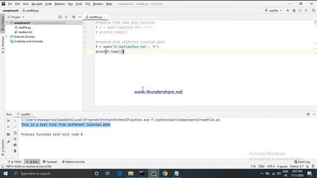 Python Exercise #2 | How to open/read/write/append text files in python | Technolazy