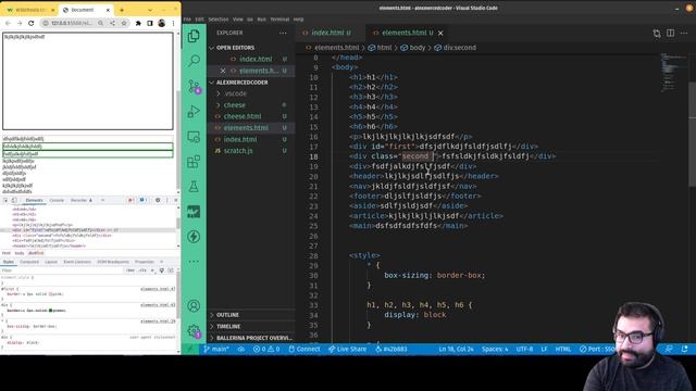 Alex Merced Coder #2 - Block vs Inline HTML, CSS Selectors, Flex, Grid