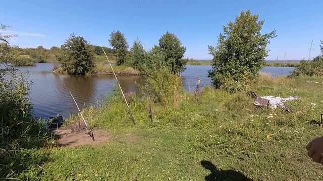 Рыбалка в двух местах за день. Рыбалка на Сурском водохранилище и Алферьевском пруду.