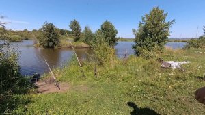 Рыбалка в двух местах за день. Рыбалка на Сурском водохранилище и Алферьевском пруду.