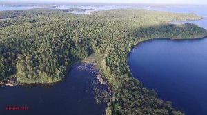 Озеро Увильды с высоты птичьего полета