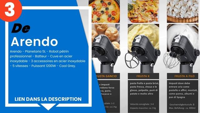 Les 5 meilleurs mélangeurs planétaires de 5 litres смотреть онлайн