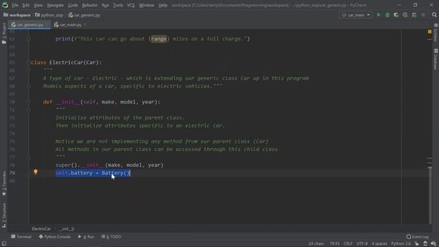 Python Basics 05 - 06/11 More on Object Orientation and Multiple Classes