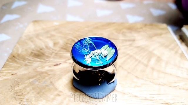 ? УФ СМОЛА/ ЗАЛИВАЮ КОЛЬЦО ЭПОКСИДКОЙ/ УКРАШЕНИЯ ИЗ ЭПОКСИДНОЙ СМОЛЫ/ PIECE OF SUMMER