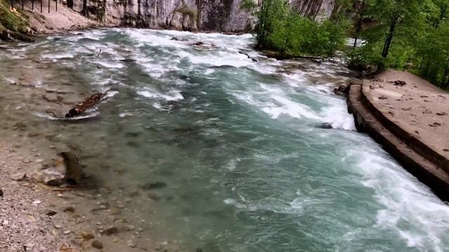 Единственная река,вытекающая из озера Рица|The Only River Flowing From Lake Ritsa #Abkhazia #Canyon
