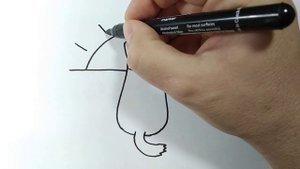 Простые рисунки, Рисуем собаку очень легко !