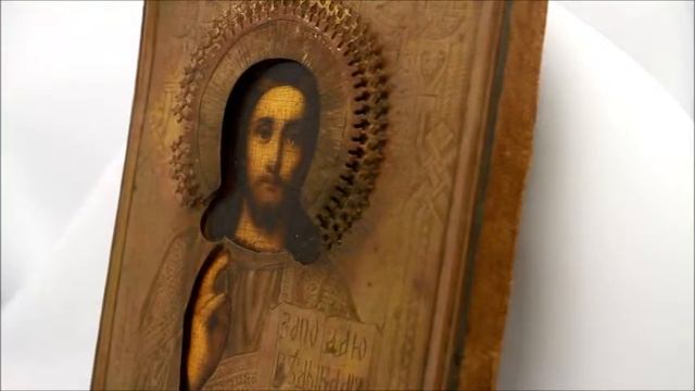 Икона старинная Спас Вседержитель. DR0042 смотреть онлайн