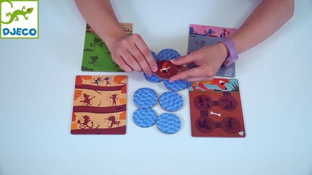 DJECO Гра дитяче лото Забавні тварини