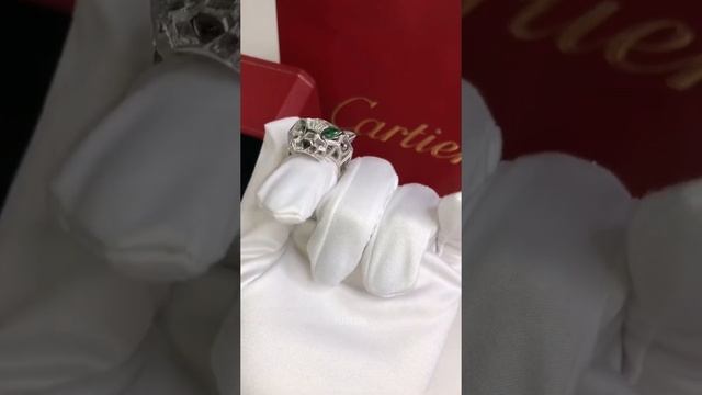 Кольцо пантера Cartier с бриллиантами | YUVLUX