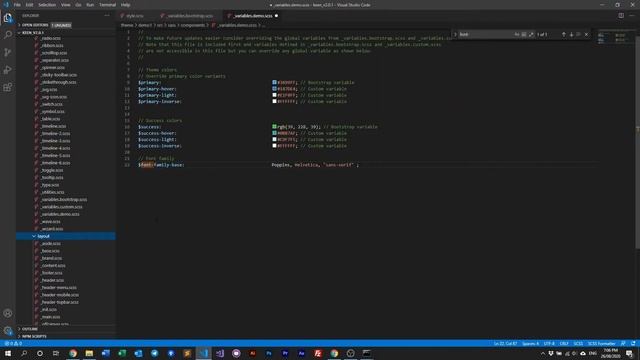 SCSS Overview - Keen Admin Theme смотреть онлайн
