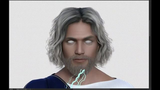 Father of Gods (Zeus) - Dazstudio+Photoshop manipulation process (tutorial)/ Зевс создание Арта смотреть онлайн