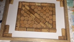Делаю картину из пробок