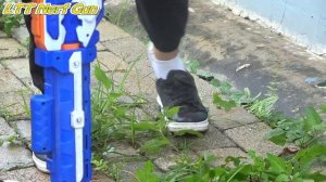 LTT Nerf Guns: Couple Spider Man X Warriors Nerf Gun Fight Mask Criminal Group Defeat Lion King