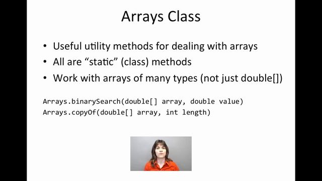 Arrays Class смотреть онлайн