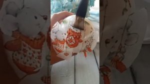 ДЕКУПАЖ    НОВОГОДНЕГО  ШАРА    ИЛИ   КАК ПРИКЛЕИТЬ САЛФЕТКУ БЕЗ СКЛАДОК НА СФЕРИЧЕСКУЮ ПОВЕРХНОСТЬ