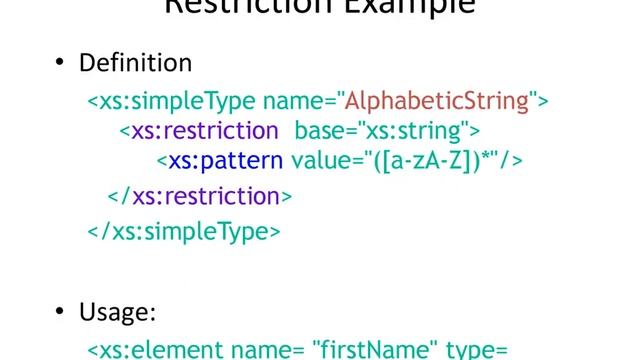 XML SCHEMA WITH EXAMPLE смотреть онлайн